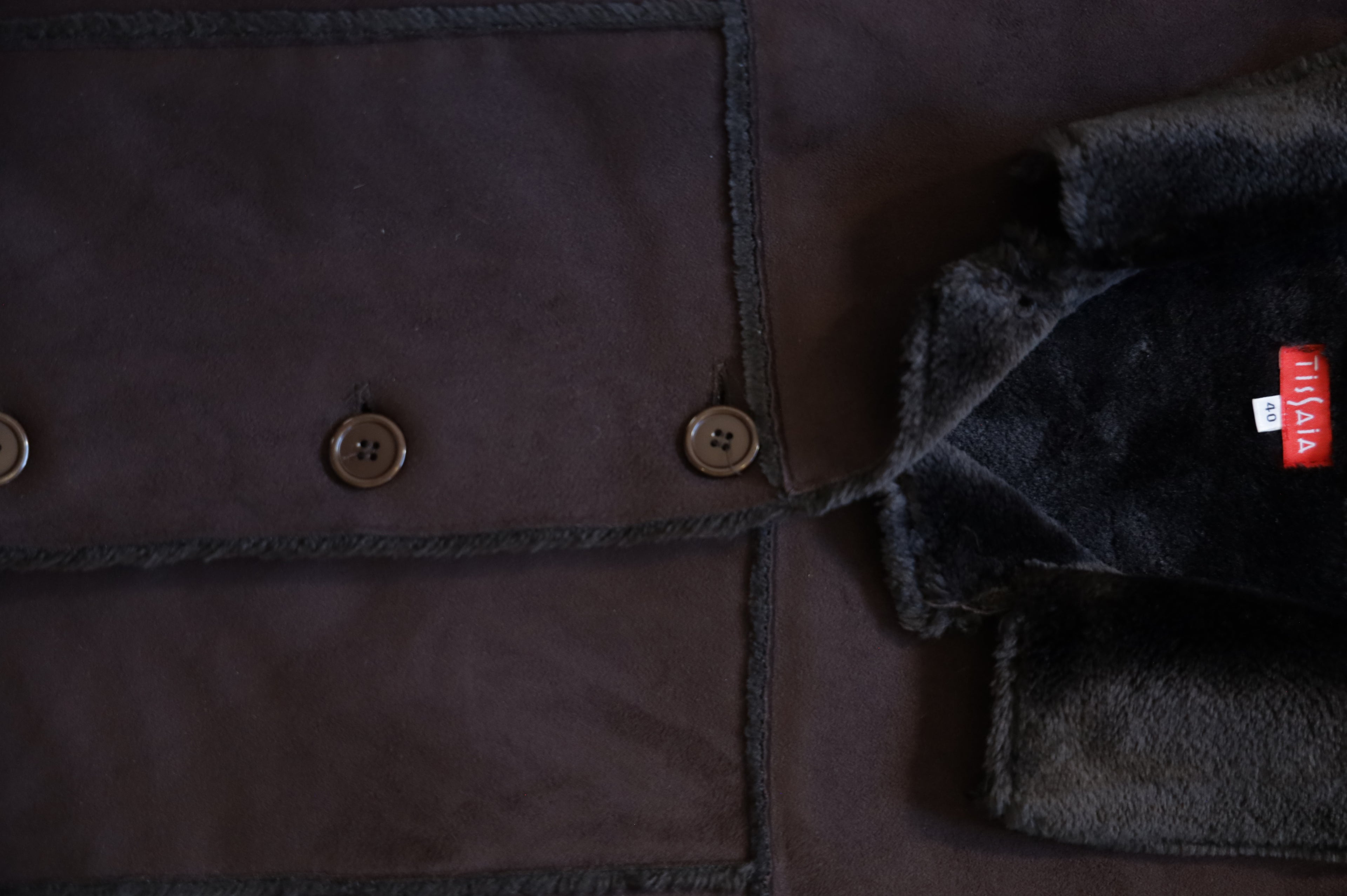 Tissia Brown Felt Jacket M