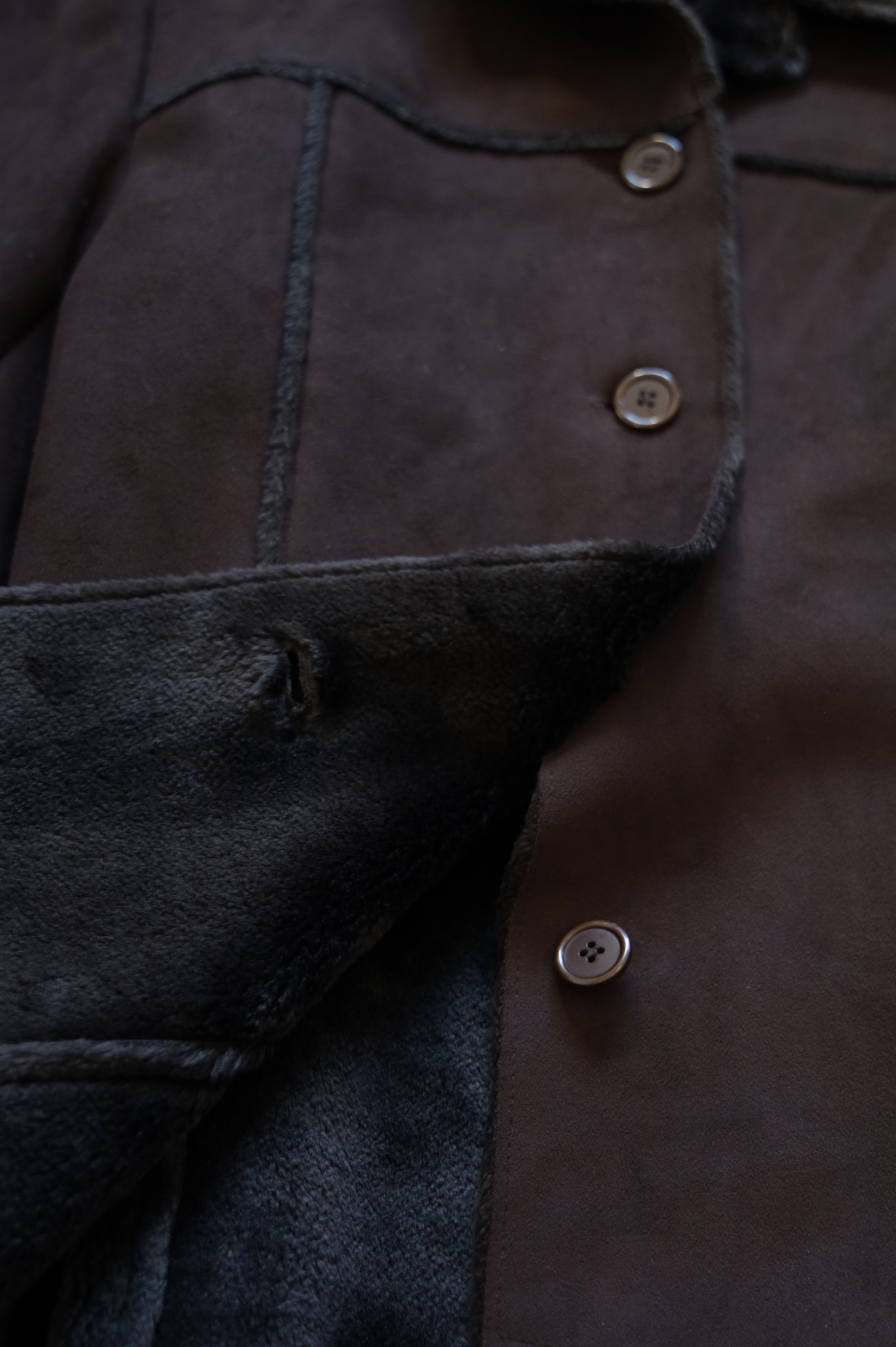 Tissia Brown Felt Jacket M