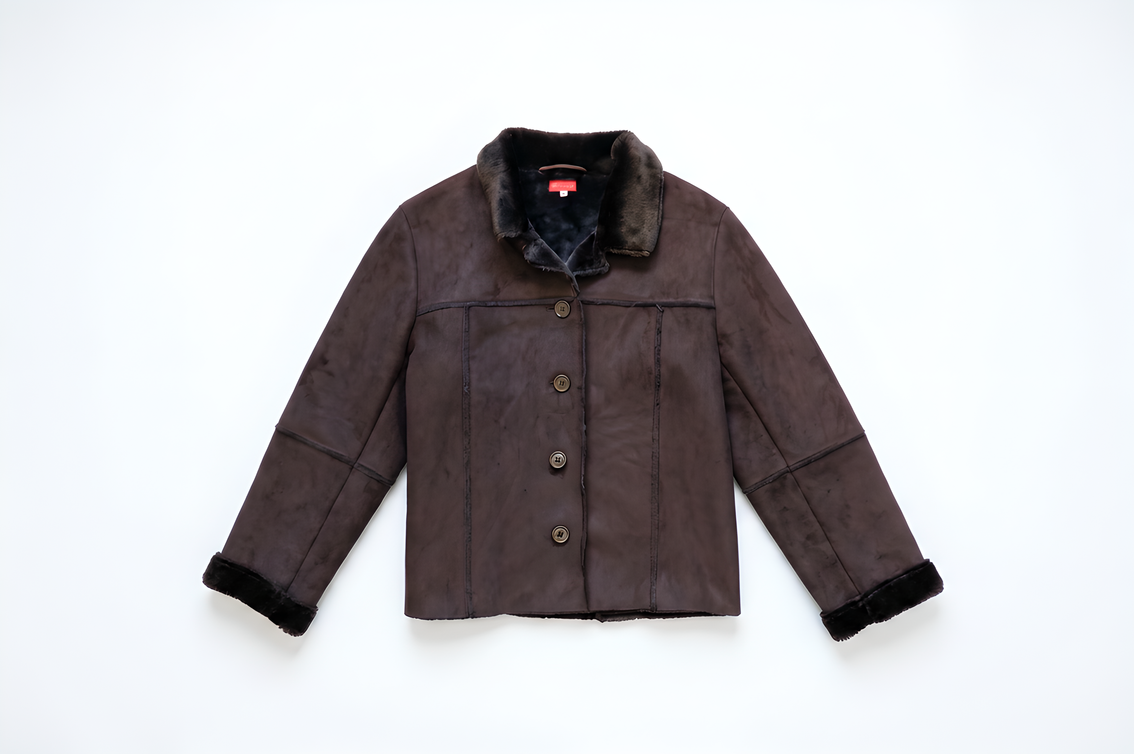 Tissia Brown Felt Jacket M